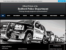Tablet Screenshot of bedfordpolice.com